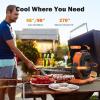 image40000mAh Rechargeable Camping Fan Battery Operated Fan with Light ampamp Remote 12quot Portable Outdoor Fan Auto Oscillating Battery Powered Floor Fan for Tent RV Car Travel Jobsite Hurricane Power OutagesOrange