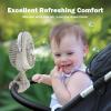 image4000mAh Portable Stroller Fan with Mist Rechargeable Mister Fan with Water Spray 270Pivoting Flexible Tripod Clip on Mist Cooling Fans for Disney Travel Beach Outdoor Car Seat Treadmill Golf CartGray