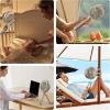 image4000mAh Portable Stroller Fan with Mist Rechargeable Mister Fan with Water Spray 270Pivoting Flexible Tripod Clip on Mist Cooling Fans for Disney Travel Beach Outdoor Car Seat Treadmill Golf CartGray