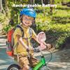 image4000mAh Portable Stroller Fan with Mist Rechargeable Mister Fan with Water Spray 270Pivoting Flexible Tripod Clip on Mist Cooling Fans for Disney Travel Beach Outdoor Car Seat Treadmill Golf CartPink