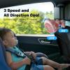image4000mAh Portable Stroller Fan with Mist Rechargeable Mister Fan with Water Spray 270Pivoting Flexible Tripod Clip on Mist Cooling Fans for Disney Travel Beach Outdoor Car Seat Treadmill Golf CartPink
