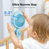 image4000mAh Portable Stroller Fan with Mist Rechargeable Mister Fan with Water Spray 270Pivoting Flexible Tripod Clip on Mist Cooling Fans for Disney Travel Beach Outdoor Car Seat Treadmill Golf CartBlue