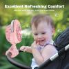 image4000mAh Portable Stroller Fan with Mist Rechargeable Mister Fan with Water Spray 270Pivoting Flexible Tripod Clip on Mist Cooling Fans for Disney Travel Beach Outdoor Car Seat Treadmill Golf CartPink