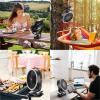 imageAMACOOL 10000mAh Rechargeable Camping Fan with LED Lantern  8 inch Battery Operated Portable Fan with Clip on for Outdoor Tent Car RV Hurricane Power Outage