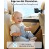imageAMACOOL Baby Stroller Fan Rechargeable Portable Clip on Fan 17H Cooling with 5 Speeds LED Display 360Rotate Personal Cooling Fans for Car Seat Crib Travel Camping Gifts for New ParentsBlack