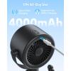 imageAMACOOL Baby Stroller Fan Rechargeable Portable Clip on Fan 17H Cooling with 5 Speeds LED Display 360Rotate Personal Cooling Fans for Car Seat Crib Travel Camping Gifts for New ParentsBlack