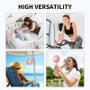 imageAMACOOL Battery Operated Stroller Fan Flexible Tripod Clip On Fan with 3 Speeds and Rotatable Handheld Personal Fans for Car Seat Crib Bike Treadmill BluePink