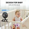 imageAMACOOL Battery Operated Stroller Fan Flexible Tripod Clip On Fan with 3 Speeds and Rotatable Handheld Personal Fans for Car Seat Crib Bike Treadmill BlueBlack