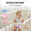imageAMACOOL Battery Operated Stroller Fan Flexible Tripod Clip On Fan with 3 Speeds and Rotatable Handheld Personal Fans for Car Seat Crib Bike Treadmill BluePink