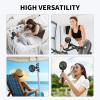 imageAMACOOL Battery Operated Stroller Fan Flexible Tripod Clip On Fan with 3 Speeds and Rotatable Handheld Personal Fans for Car Seat Crib Bike Treadmill BlueBlack