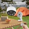 imageAMACOOL Desk Fan Quiet Small Desktop Table Fans  30Hrs Running 270Tilt 90Oscillating Easy to Clean USB Fans Smart Display Rechargeable Portable Fan for Home Office Bedroom Travel CampingWhite
