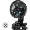 imageAMACOOL Desk Fan Quiet Small Desktop Table Fans  30Hrs Running 270Tilt 90Oscillating Easy to Clean USB Fans Smart Display Rechargeable Portable Fan for Home Office Bedroom Travel CampingBlack