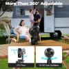 imageAMACOOL Desk Fan Quiet Small Desktop Table Fans  30Hrs Running 270Tilt 90Oscillating Easy to Clean USB Fans Smart Display Rechargeable Portable Fan for Home Office Bedroom Travel CampingBlack