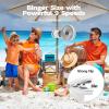 imageAMACOOL Desk Fan Quiet Small Desktop Table Fans  30Hrs Running 270Tilt 90Oscillating Easy to Clean USB Fans Smart Display Rechargeable Portable Fan for Home Office Bedroom Travel CampingWhite