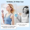 imageAMACOOL Handheld Fan Foldable 5000mAh Rechargeable Hand Fans with Powerful Cooling 4 Speeds LED Display Portable Fan for TravelConcertsMakeupLashOutdoor EventsGifts WomenPink