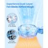 imageAMACOOL Handheld Fan Foldable 5000mAh Rechargeable Hand Fans with Powerful Cooling 4 Speeds LED Display Portable Fan for TravelConcertsMakeupLashOutdoor EventsGifts WomenPink