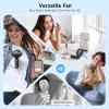 imageAMACOOL Handheld Fan Foldable 5000mAh Rechargeable Hand Fans with Powerful Cooling 4 Speeds LED Display Portable Fan for TravelConcertsMakeupLashOutdoor EventsGifts WomenBlack