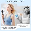 imageAMACOOL Handheld Fan Foldable 5000mAh Rechargeable Hand Fans with Powerful Cooling 4 Speeds LED Display Portable Fan for TravelConcertsMakeupLashOutdoor EventsGifts WomenBlack