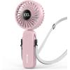 imageAMACOOL Handheld Fan Foldable 5000mAh Rechargeable Hand Fans with Powerful Cooling 4 Speeds LED Display Portable Fan for TravelConcertsMakeupLashOutdoor EventsGifts WomenPink