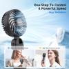 imageAMACOOL Handheld Fan Foldable 5000mAh Rechargeable Hand Fans with Powerful Cooling 4 Speeds LED Display Portable Fan for TravelConcertsMakeupLashOutdoor EventsGifts WomenBlack