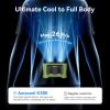 imageAMACOOL Mini Portable Waist Fan Clip on 13000RPM 4Speeds Personal Neck Fans Up to 24H Battery Life Rechargeable Wearable Shirt Belt Fan for Outdoor Work Jobsite Travel Camping Gifts for MenGreen