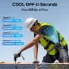 imageAMACOOL Mini Portable Waist Fan Clip on 13000RPM 4Speeds Personal Neck Fans Up to 24H Battery Life Rechargeable Wearable Shirt Belt Fan for Outdoor Work Jobsite Travel Camping Gifts for MenGray