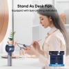 imageAMACOOL Portable Handheld Turbo Fan 17Hrs Runtime 4 Speeds Wind Cool Metal Body Rechargeable Battery Personal Fan Mini Pocket Fans for Girl Woman Man Travel Makeup Camping OutdoorBlack GreyBlue