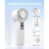 imageAMACOOL Portable Handheld Turbo Fan 17Hrs Runtime 4 Speeds Wind Cool Metal Body Rechargeable Battery Personal Fan Mini Pocket Fans for Girl Woman Man Travel Makeup Camping OutdoorBlack GreyWhite