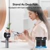 imageAMACOOL Portable Handheld Turbo Fan 17Hrs Runtime 4 Speeds Wind Cool Metal Body Rechargeable Battery Personal Fan Mini Pocket Fans for Girl Woman Man Travel Makeup Camping OutdoorBlack GreyBlack Grey