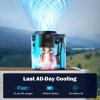 imageAMACOOL Portable Waist Fan 11000RPM Strong Airflow with 5 Speeds 20Hrs Cooling Personal Waist Clip Fans HandsFree Shirt Fans Wearable Belt Fan for Outdoor Jobsite Camping Hiking TravelGreen