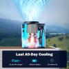 imageAMACOOL Portable Waist Fan 11000RPM Strong Airflow with 5 Speeds 20Hrs Cooling Personal Waist Clip Fans HandsFree Shirt Fans Wearable Belt Fan for Outdoor Jobsite Camping Hiking TravelGray