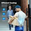 imageAMACOOL Portable Waist Fan 11000RPM Strong Airflow with 5 Speeds 20Hrs Cooling Personal Waist Clip Fans HandsFree Shirt Fans Wearable Belt Fan for Outdoor Jobsite Camping Hiking TravelGray