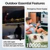 imageAMACOOL Portable Waist Fan Clip On MAX 40H Work Time 10000mAh Rechargeable Wearable Shirt Fan with Light 16000RPM Powerful 5 Speed Belt Fans Personal Cooling Fans for Outdoor Jobsite Camping TravelOrange