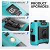 imageAMACOOL Portable Waist Fan Clip On MAX 40H Work Time 10000mAh Rechargeable Wearable Shirt Fan with Light 16000RPM Powerful 5 Speed Belt Fans Personal Cooling Fans for Outdoor Jobsite Camping TravelBlue