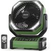 imageCamping Fan with Light 20000mAh Rechargeable Battery Operated Fan 112H Max Cooling Time 8 Speeds Digital Display Remote Control 270Pivot with Hook for Tent Car RV Power Outage HurricaneGreen