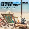 imagePortable Camping Fan with LED Lantern 40H Work Time Rechargeable Battery Operated Fan with Hanging Hook for Tent Car RV Hurricane Emergency Outages Survival Kit5