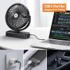 imagePortable Camping Fan with LED Lantern 40H Work Time Rechargeable Battery Operated Fan with Hanging Hook for Tent Car RV Hurricane Emergency Outages Survival Kit7