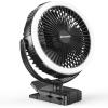 imageAMACOOL 10000mAh Rechargeable Camping Fan with LED Lantern  8 inch Battery Operated Portable Fan with Clip on for Outdoor Tent Car RV Hurricane Power Outage