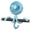 imageAMACOOL Battery Operated Stroller Fan Flexible Tripod Clip On Fan with 3 Speeds and Rotatable Handheld Personal Fans for Car Seat Crib Bike Treadmill BlueBlue