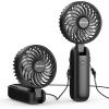 imageAMACOOL Handheld Fan Foldable 5000mAh Rechargeable Hand Fans with Powerful Cooling 4 Speeds LED Display Portable Fan for TravelConcertsMakeupLashOutdoor EventsGifts WomenBlack