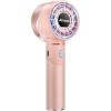 imageAMACOOL Portable Handheld Turbo Fan 17Hrs Runtime 4 Speeds Wind Cool Metal Body Rechargeable Battery Personal Fan Mini Pocket Fans for Girl Woman Man Travel Makeup Camping OutdoorBlack GreyPink