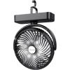 imagePortable Camping Fan with LED Lantern 40H Work Time Rechargeable Battery Operated Fan with Hanging Hook for Tent Car RV Hurricane Emergency Outages Survival Kit7