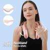 imageAMACOOL Bladeless Neck Fan Portable Personal Fan 5000mAh Rechargeable Battery Operated Wearable Fan for Women Men Outdoor Sport Travel Patio Garden Work Home KitchenBlackPink