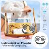 imageAMACOOL Neck Fan Battery Operated Neckband Fan HandFree Wearable Personal Fan for Hot Flashes Home Office Travel Outdoor Sports BlackBlack