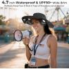 imageAMACOOL Neck Fan Battery Operated Neckband Fan HandFree Wearable Personal Fan for Hot Flashes Home Office Travel Outdoor Sports WhiteBlack