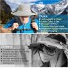 imageAMACOOL Neck Fan Battery Operated Neckband Fan HandFree Wearable Personal Fan for Hot Flashes Home Office Travel Outdoor Sports WhiteLight Grey