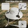 imageAMACOOL Neck Fan Battery Operated Neckband Fan HandFree Wearable Personal Fan for Hot Flashes Home Office Travel Outdoor Sports WhiteLight Grey