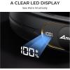 imageAMACOOL Portable Air Conditioner Portable Neck Fan 3Speed Hands Free 5000mAh Rechargeable Battery Bladeless USB Fan Long Lasting with LED Screen Cooling for Gift Working Travel Indoors ampamp OutdoorsBlack
