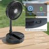 imageAMACOOL 10 Foldable Oscillating Fan 20000mAh Battery Operated with Remote ampamp Timer Height Adjustable Portable Standing Fan Quiet USB Output for Camping RV Picnic Home Office Outdoor10000mAh