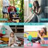 imageAMACOOL Baby Stroller Fan 20H Work Time Battery Powered Clip on Fan with Flexible Tripod for Car Seat Crib Bike Treadmill Lake Blue